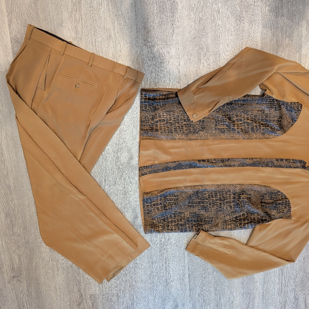 Pronti Mandarin Collared With Pants L